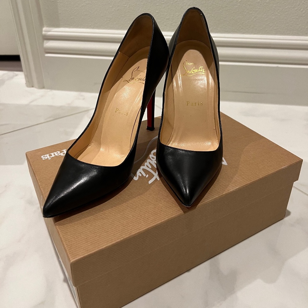 Christian Louboutin Black Leather Pigalle pump 100mm Size EU: 37/ US 7